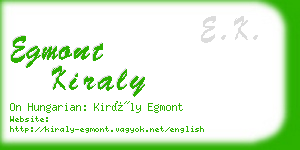 egmont kiraly business card